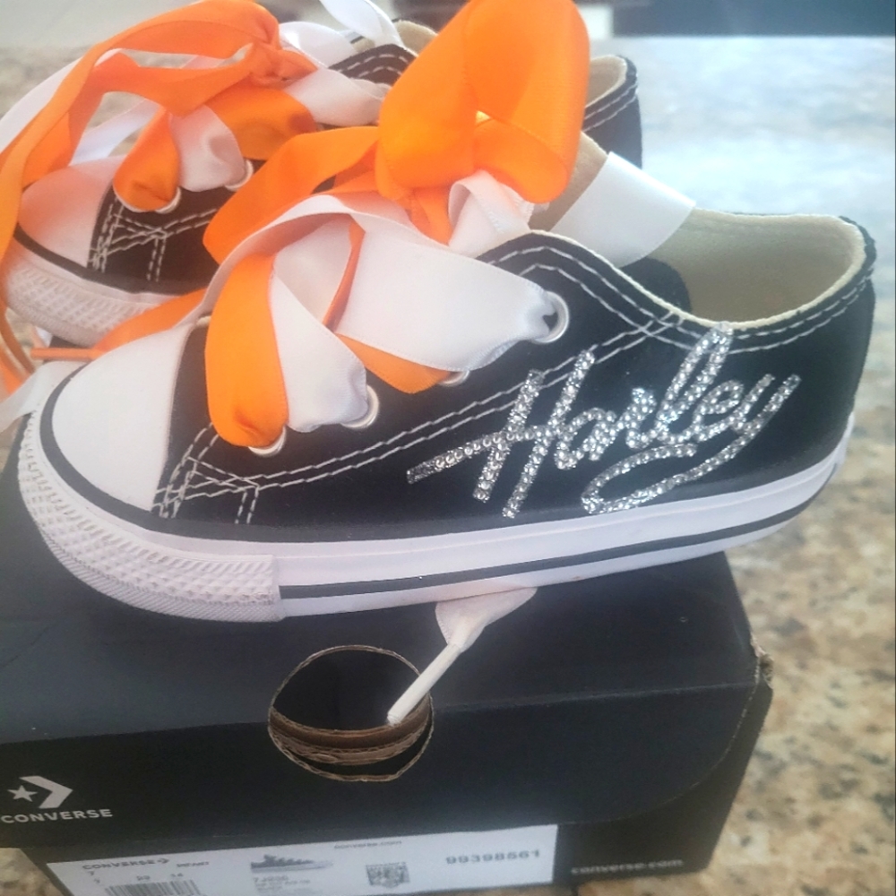 Girls Harley Davidson Converse